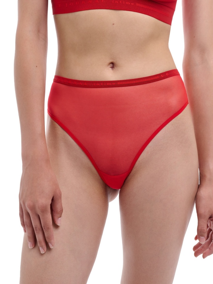 Трусы бразилиана ПТИЧКА STR15 (красный)