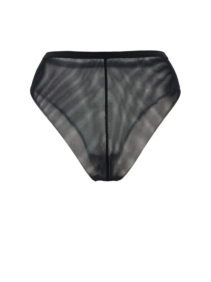 Трусы бразилиана ПТИЧКА STR15 (чёрный)