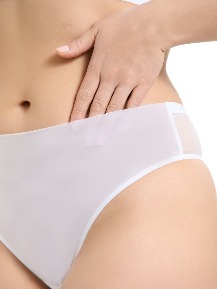 Трусы бразилиана ПТИЧКА STR15 (белый)